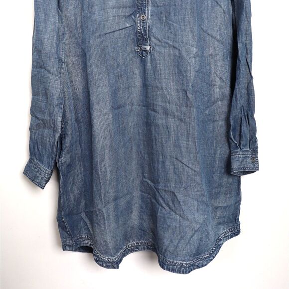 EC Kenneth Cole Reaction Denim Tunic Top size L - Picture 3 of 7